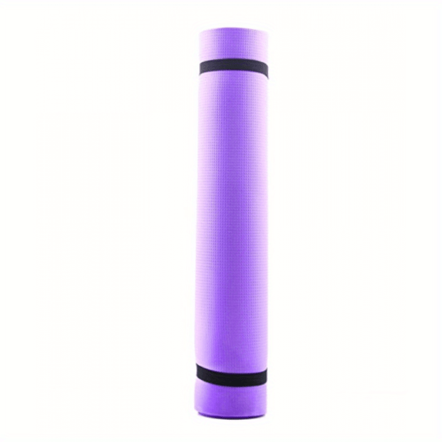 Purple Yoga Mat Thick Nonslip Yoga Mat with Strap Anti-Tear Exercise Fitness Mat for Yoga Pilates Floor Workout