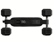 Adult Fitness Hip Thrust Strap for Home Workout, Glute Training, Weighted Gym Exercise with Dumbbells, Polyester Resistance Band, Single Pack, Uncharged Manual Equipment