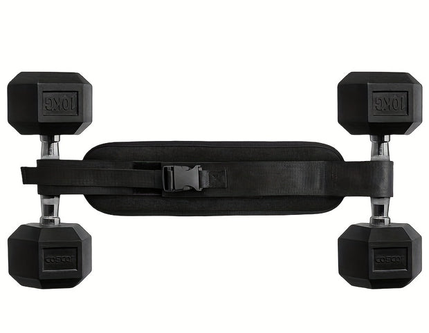 Adult Fitness Hip Thrust Strap for Home Workout, Glute Training, Weighted Gym Exercise with Dumbbells, Polyester Resistance Band, Single Pack, Uncharged Manual Equipment