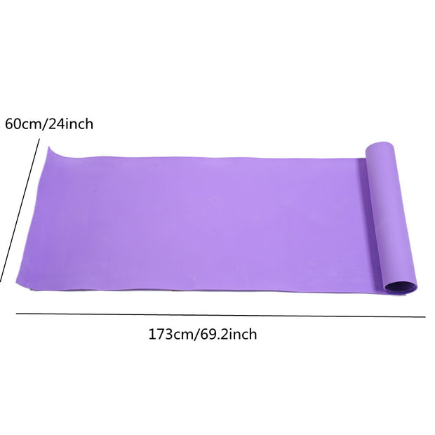 Purple Yoga Mat Thick Nonslip Yoga Mat with Strap Anti-Tear Exercise Fitness Mat for Yoga Pilates Floor Workout