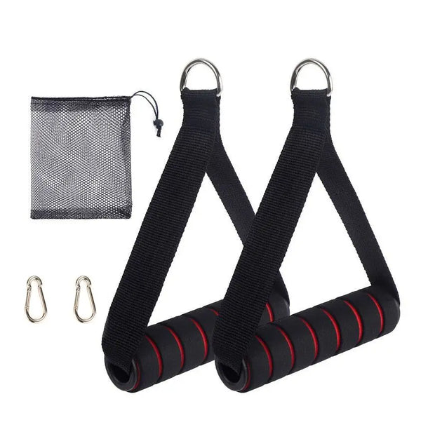 Resistance Bands Handle Bar Attachment Station Fitness Pulley Strap Exercise Home Gym Training Accessories Workout Equipments