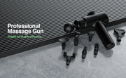 Electric Massage Gun Deep Tissue Facial Massgaer 8 Heads Arms Back Leg Muscle Relaxing For Body Back Arm Sport Fitness