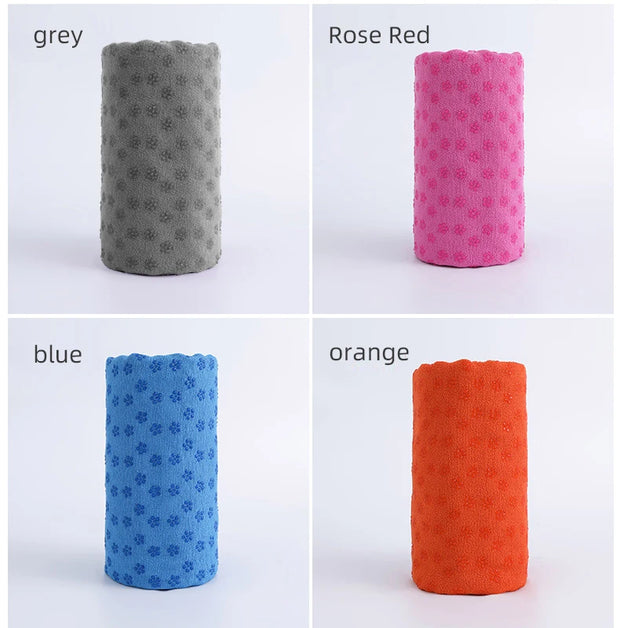 Yoga towels, hot and spicy yoga mat towels Featuring grip points to absorb sweat and prevent slipping, suitable for hot yoga, Pi