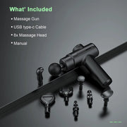 Electric Massage Gun Deep Tissue Facial Massgaer 8 Heads Arms Back Leg Muscle Relaxing For Body Back Arm Sport Fitness