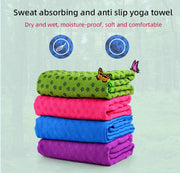Yoga towels, hot and spicy yoga mat towels Featuring grip points to absorb sweat and prevent slipping, suitable for hot yoga, Pi