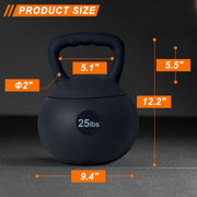 SogesPower Soft Kettlebells - Iron Sand Filled Weights Strength Training Kettlebells, Shock-Proof Weights And Wide-Grip Handle - For Men, Women & Children - Suitable for Home Gym Workouts - Perfect Gift for Fitness Enthusiast
