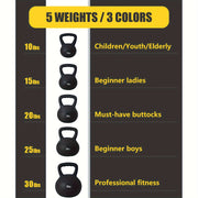 SogesPower Soft Kettlebells - Iron Sand Filled Weights Strength Training Kettlebells, Shock-Proof Weights And Wide-Grip Handle - For Men, Women & Children - Suitable for Home Gym Workouts - Perfect Gift for Fitness Enthusiast